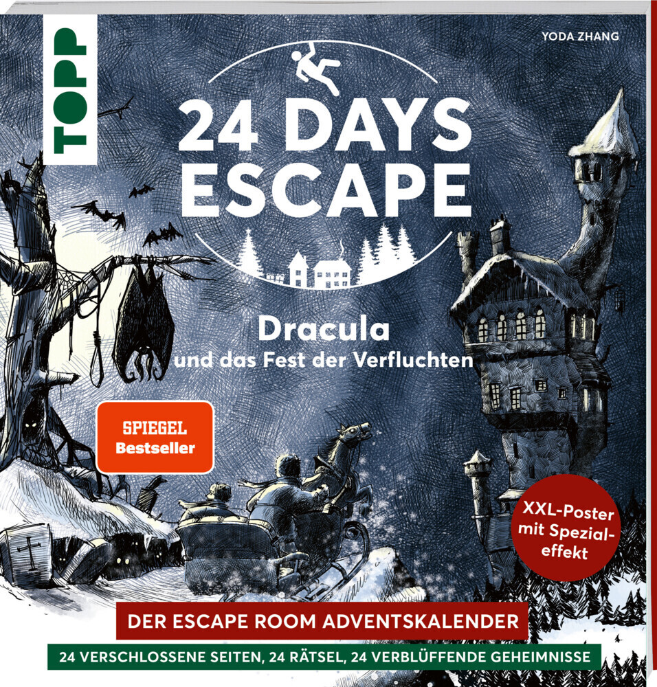 Cover: 9783772449871 | 24 DAYS ESCAPE - Der Escape Room Adventskalender: Dracula und das...