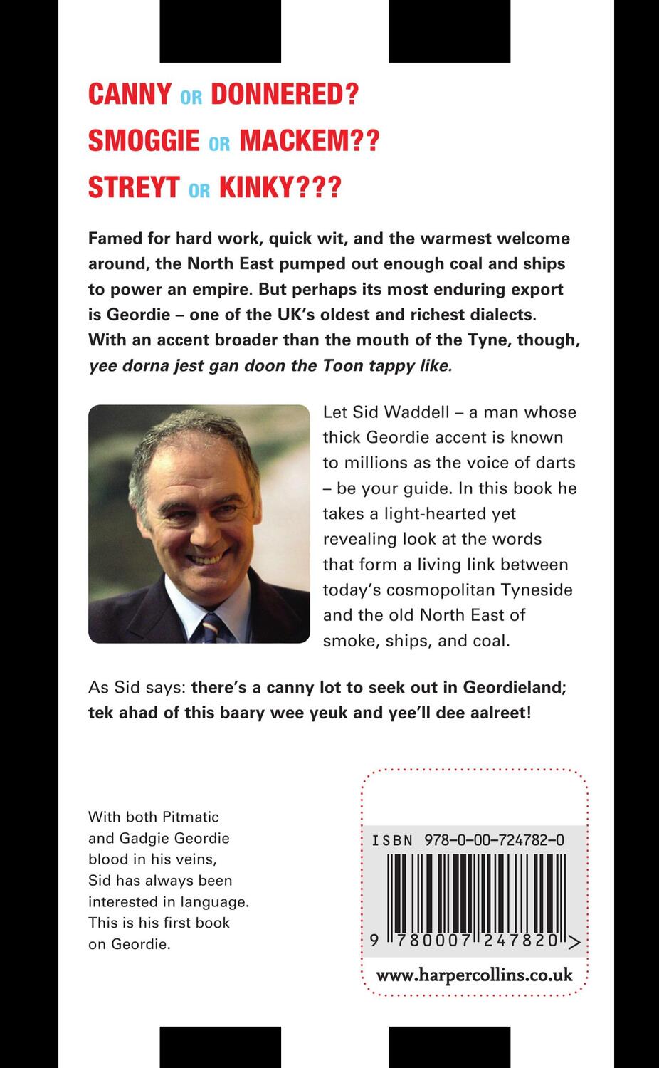 Rückseite: 9780007247820 | Taak of the Toon | How to Speak Geordie | Sid Waddell | Taschenbuch