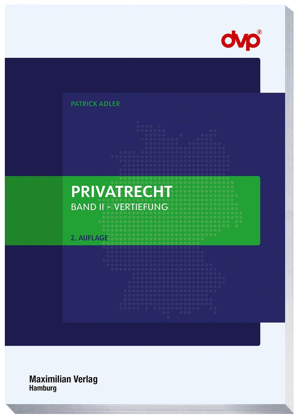 Cover: 9783786912866 | Privatrecht | Band II - Vertiefung | Patrick Adler | Taschenbuch