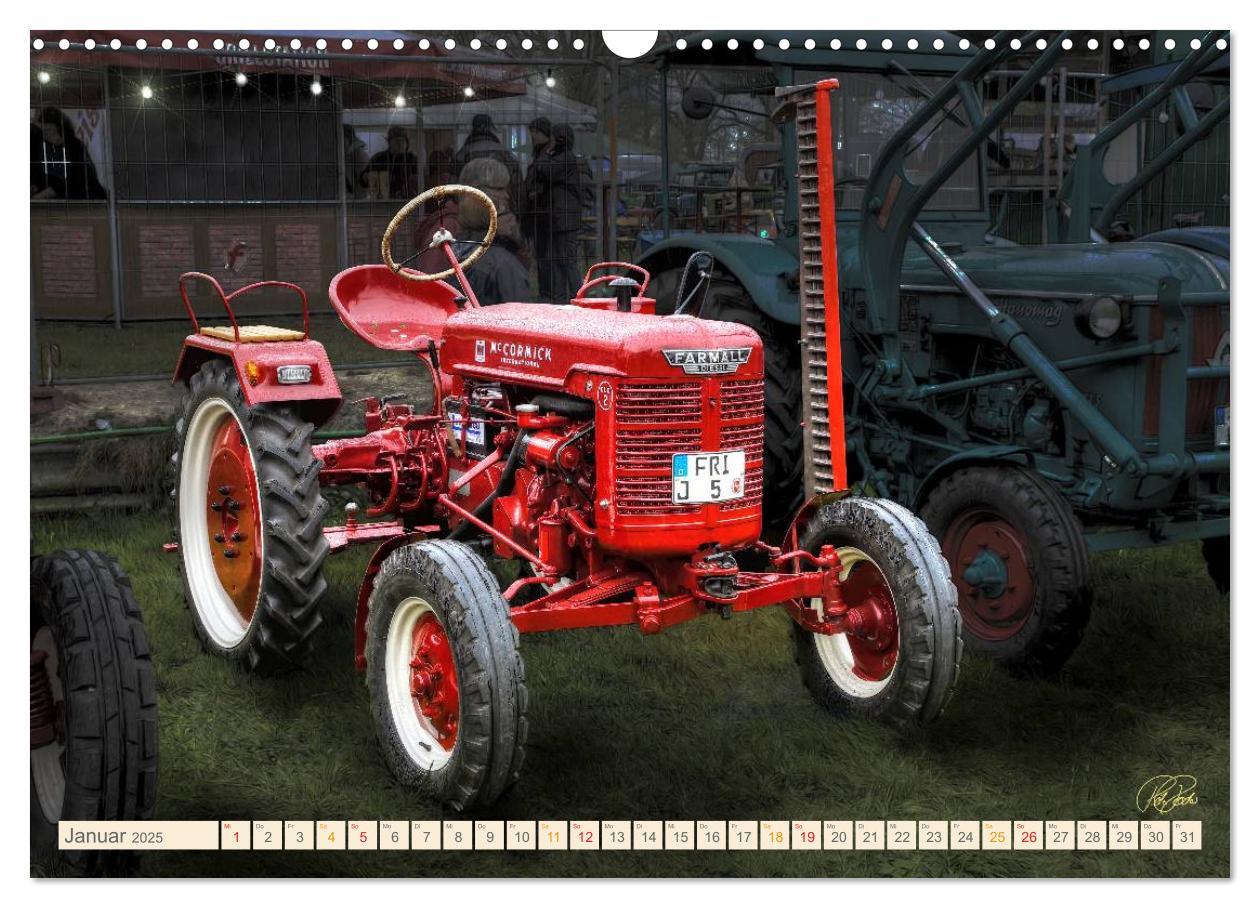 Bild: 9783435609437 | Oldtimer - Traktoren für Liebhaber (Wandkalender 2025 DIN A3 quer),...