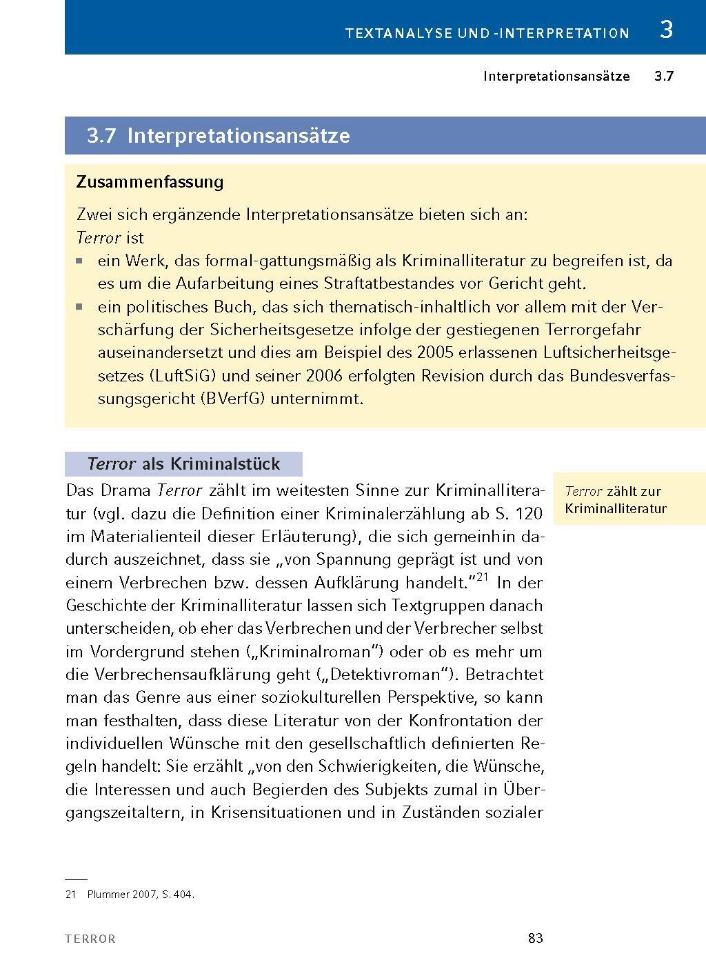 Bild: 9783804420946 | Terror - Textanalyse und Interpretation | Ferdinand von Schirach