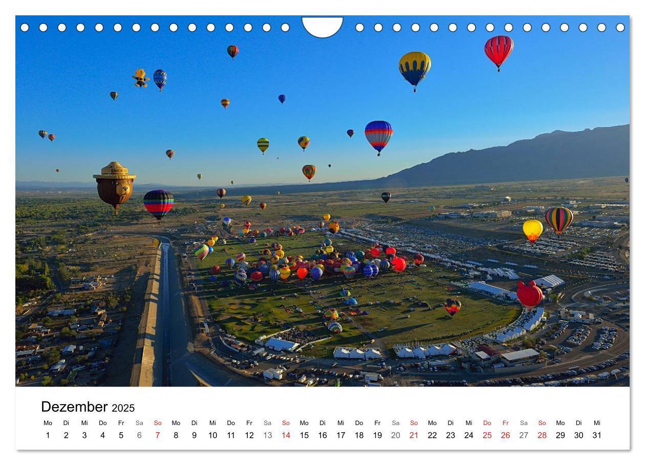 Bild: 9783435468782 | Balloon Fiesta New Mexico (Wandkalender 2025 DIN A4 quer), CALVENDO...