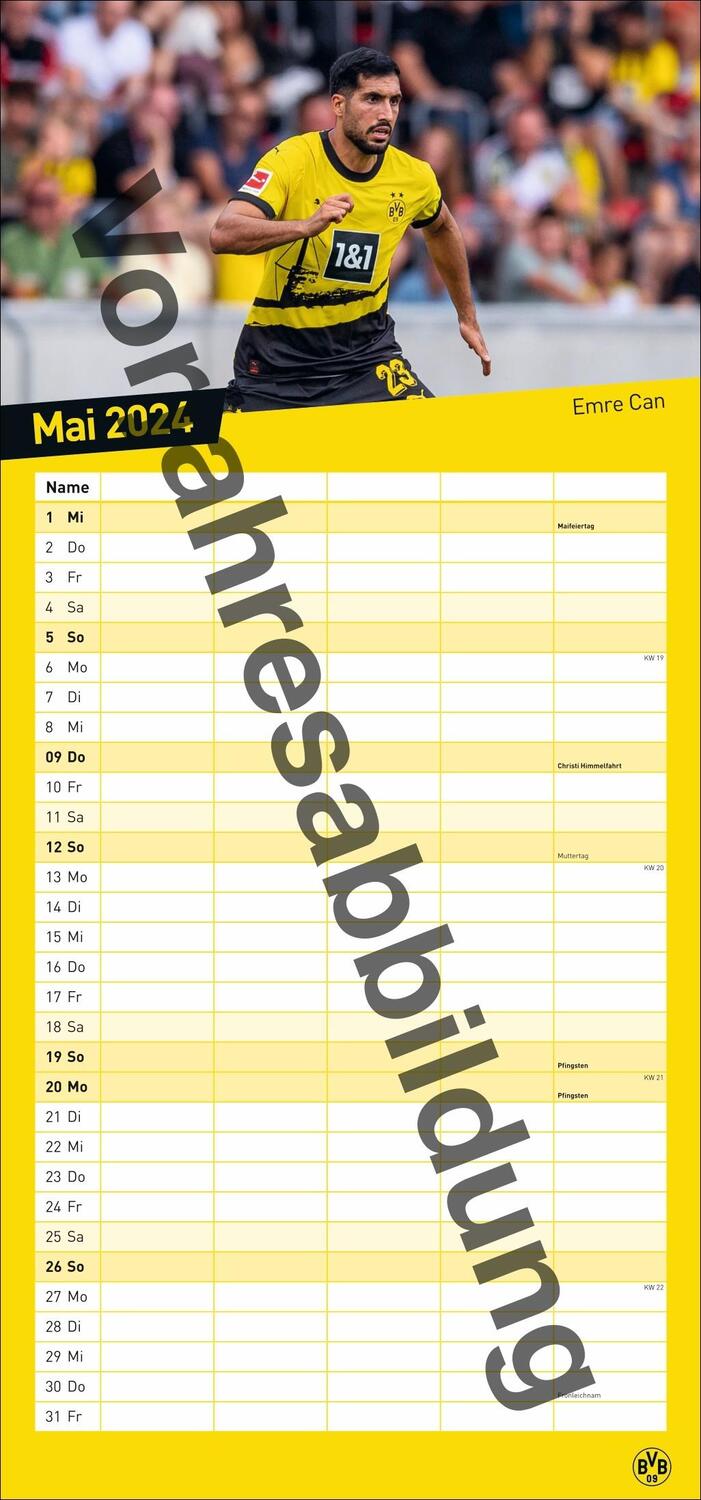 Bild: 9783756405459 | BVB Familienplaner 2025 | Heye | Kalender | Bundesliga Kalender Heye