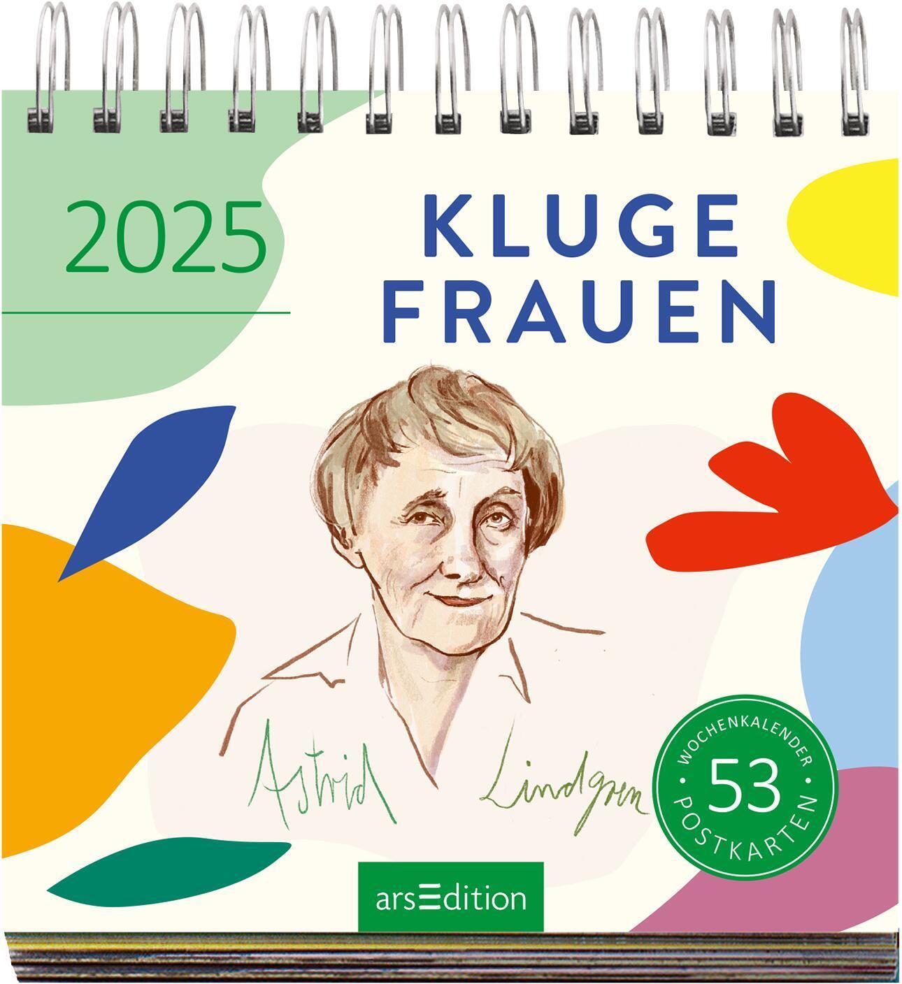 Bild: 4014489132745 | Postkartenkalender Kluge Frauen 2025 | Kalender | Spiralaufsteller