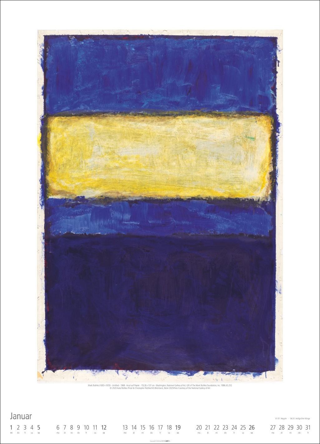 Bild: 9783839900062 | Mark Rothko Kalender 2025 | Kalender | Spiralbindung | 14 S. | Deutsch