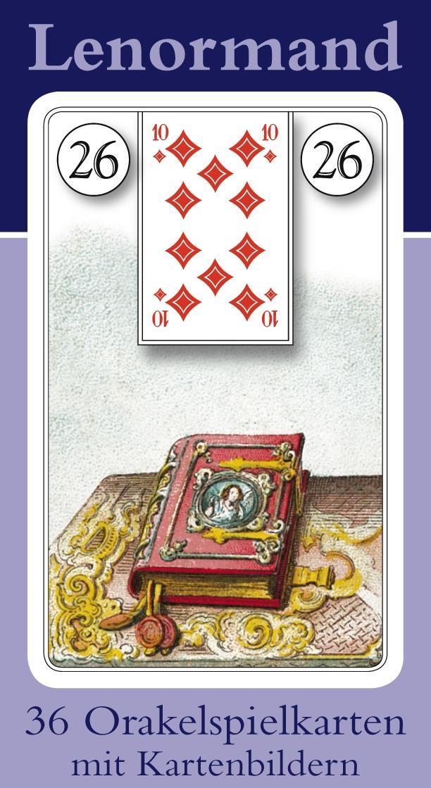 Bild: 9783898758772 | Lenormand Orakelkarten mit Kartenabbildungen | 36 Orakelkarten | Buch