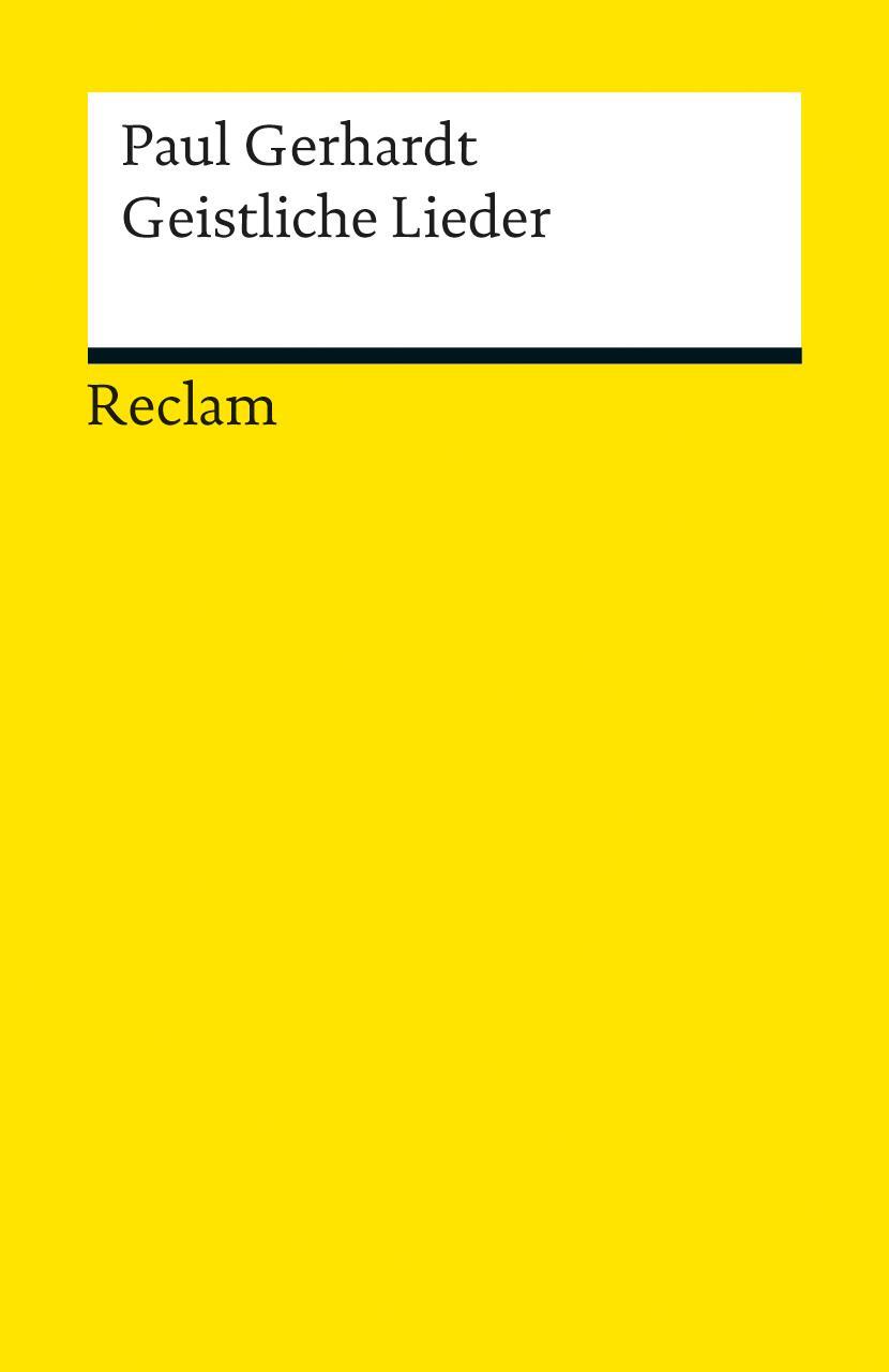 Cover: 9783150190586 | Geistliche Lieder | Paul Gerhardt | Taschenbuch | 240 S. | Deutsch