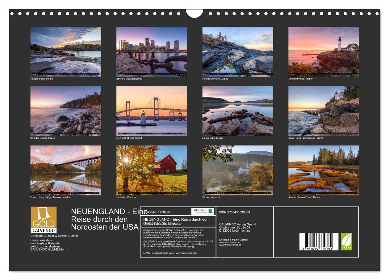 Bild: 9783435339389 | NEUENGLAND - Eine Reise durch den Nordosten der USA (Wandkalender...