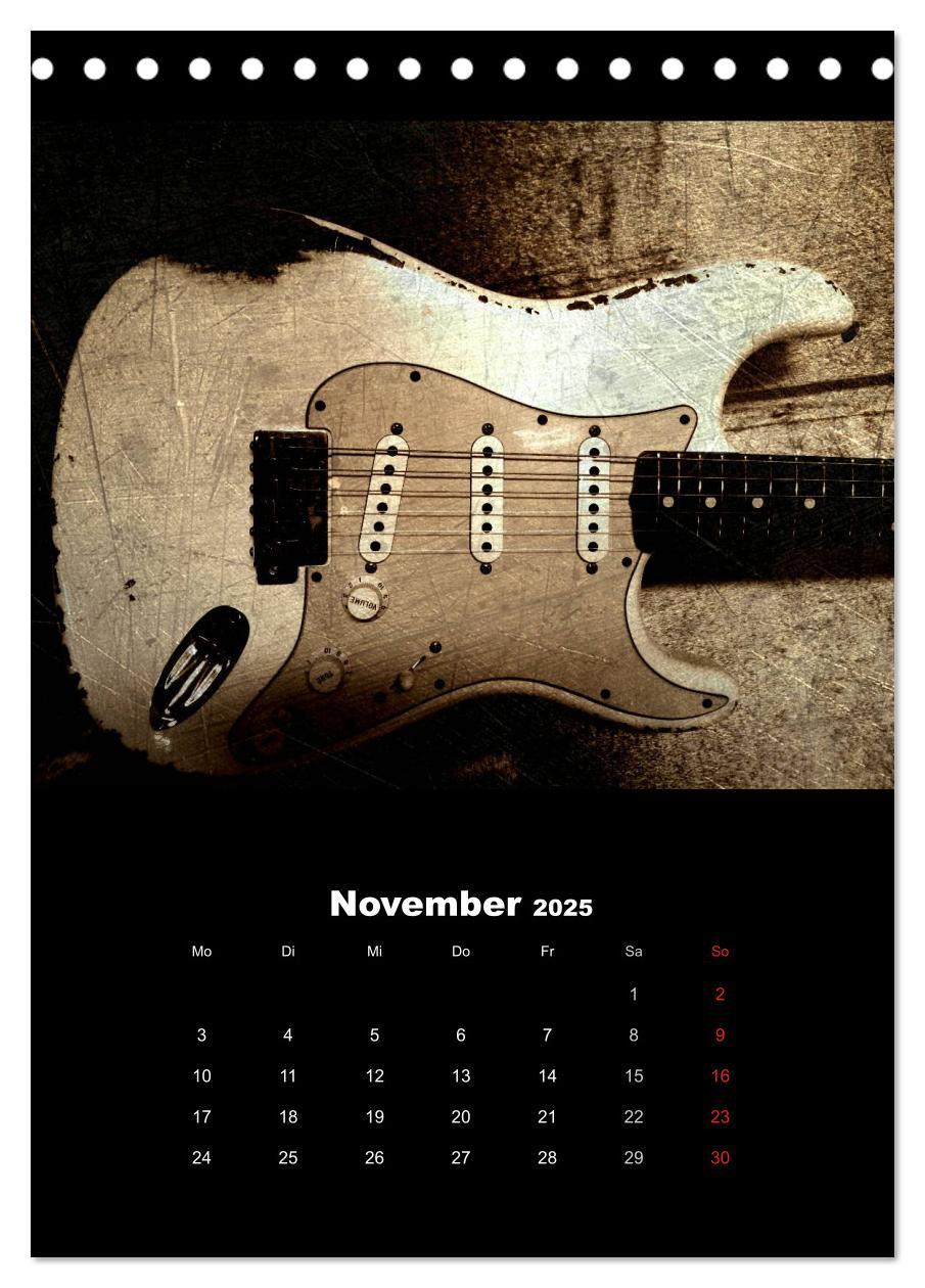 Bild: 9783457015186 | Vintage Gitarren (Tischkalender 2025 DIN A5 hoch), CALVENDO...