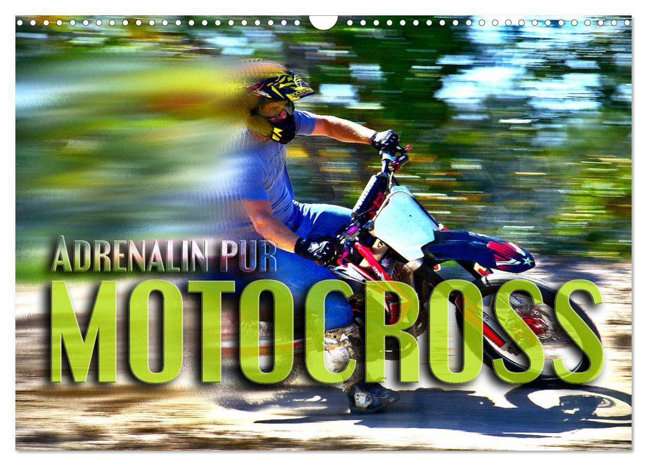 Cover: 9783435328376 | Motocross - Adrenalin pur (Wandkalender 2025 DIN A3 quer), CALVENDO...