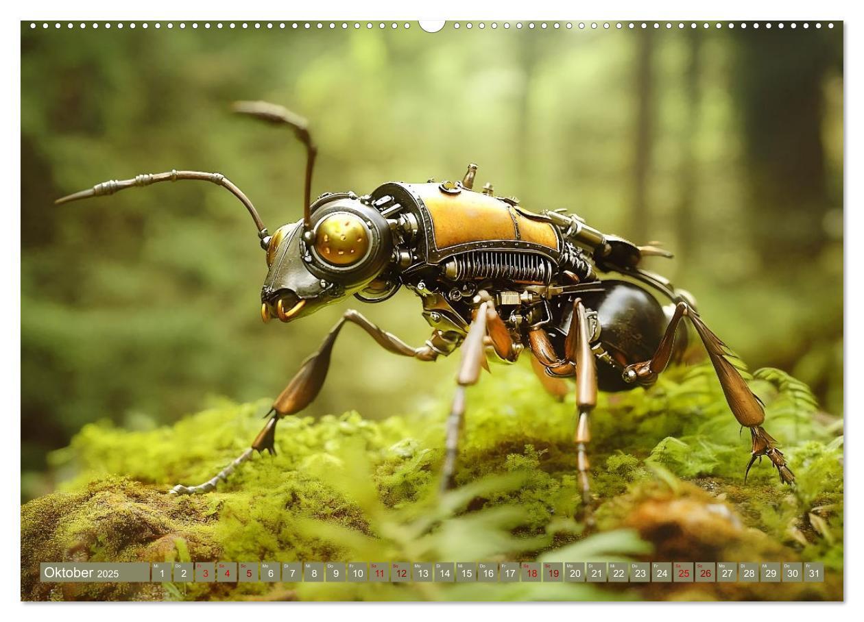 Bild: 9783457185797 | Die fantastische Welt der Steampunk-Insekten (Wandkalender 2025 DIN...