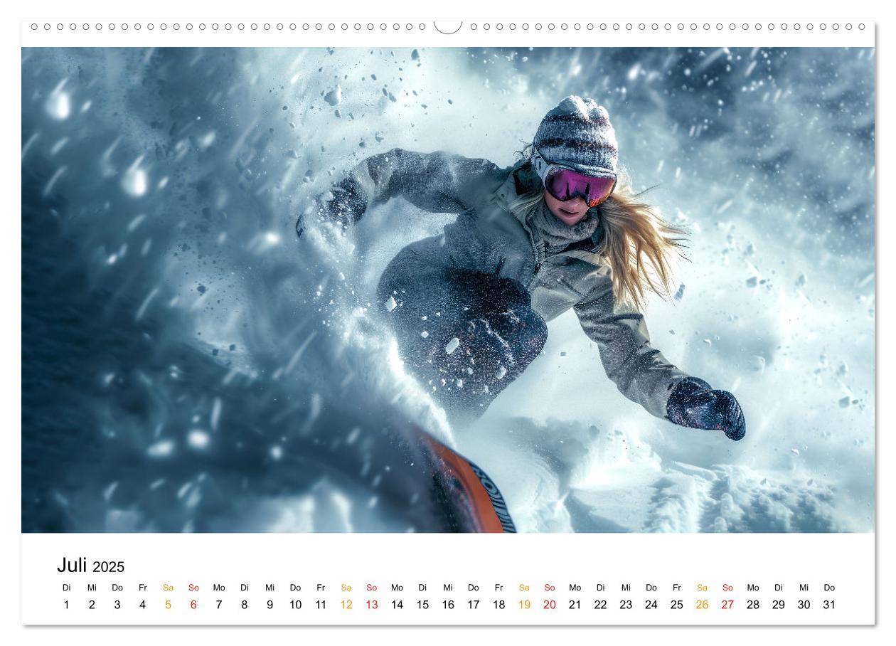 Bild: 9783457226513 | Kufen, Ski &amp; Snowboard (Wandkalender 2025 DIN A2 quer), CALVENDO...