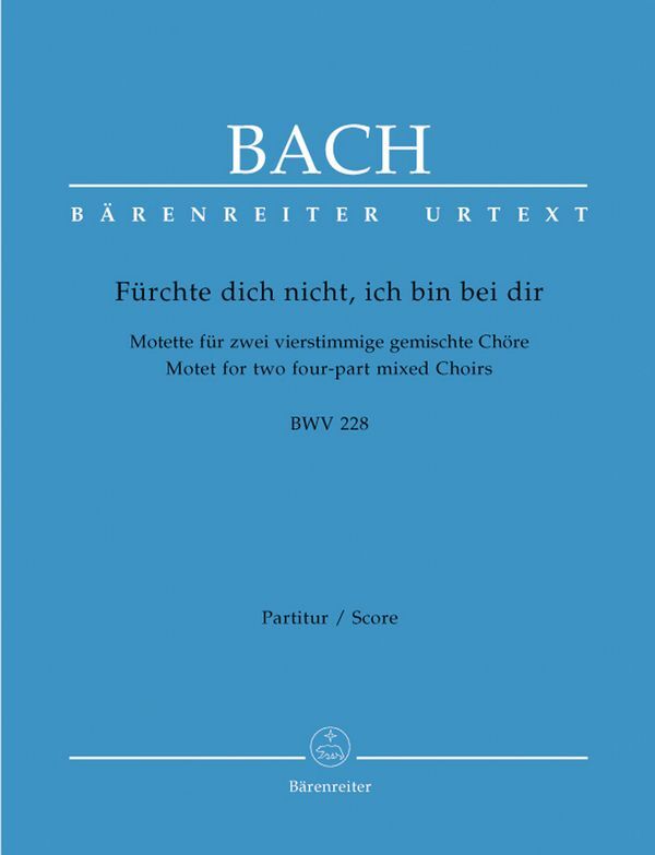 Cover: 9790006465262 | Fürchte dich nicht BWV228 Motette für Doppelchor a cappella...