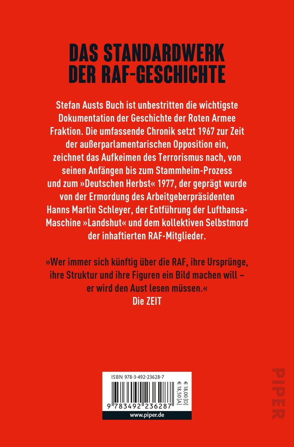 Rückseite: 9783492236287 | Der Baader-Meinhof-Komplex | Stefan Aust | Taschenbuch | 992 S. | 2020