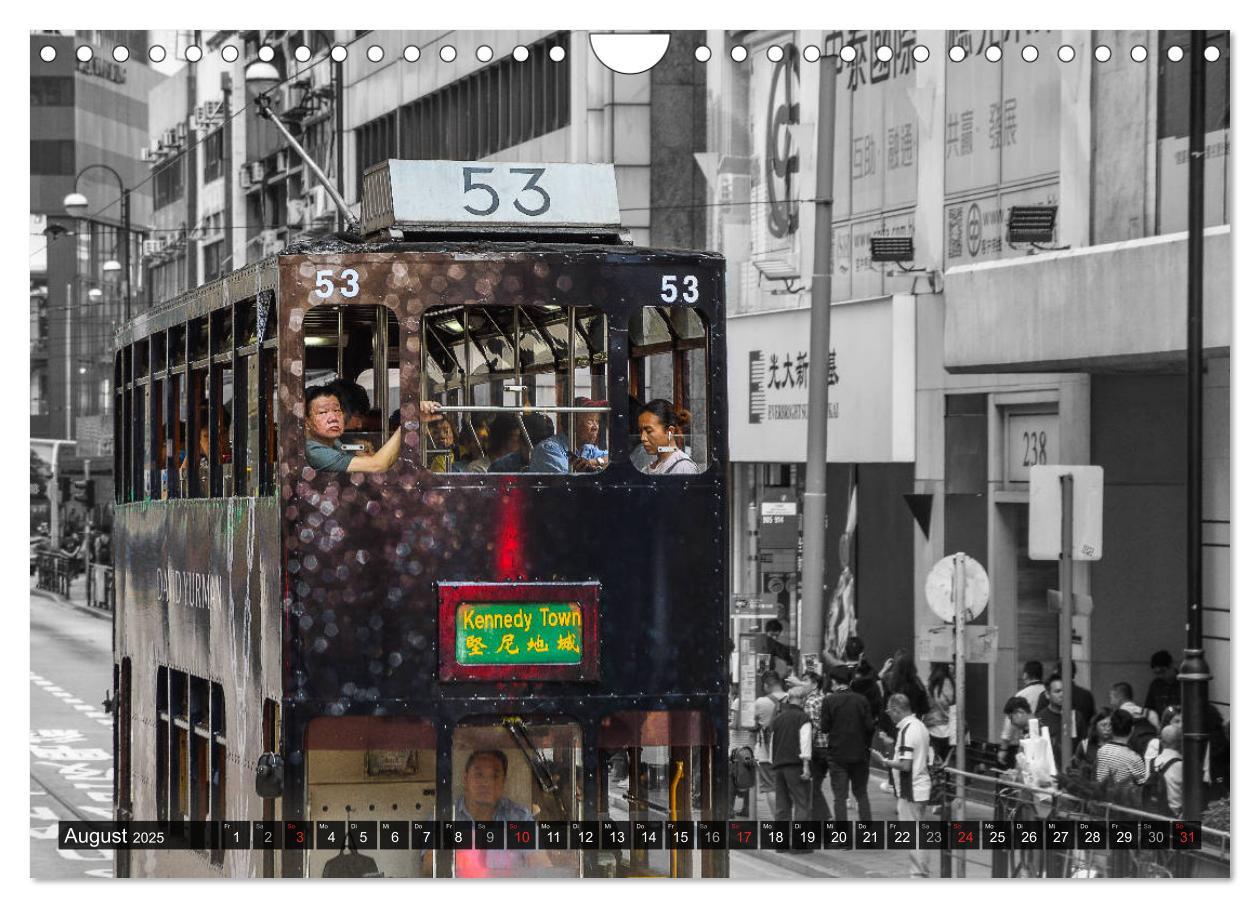 Bild: 9783435178339 | Ding Ding - Hong Kong's Tramways (Wandkalender 2025 DIN A4 quer),...