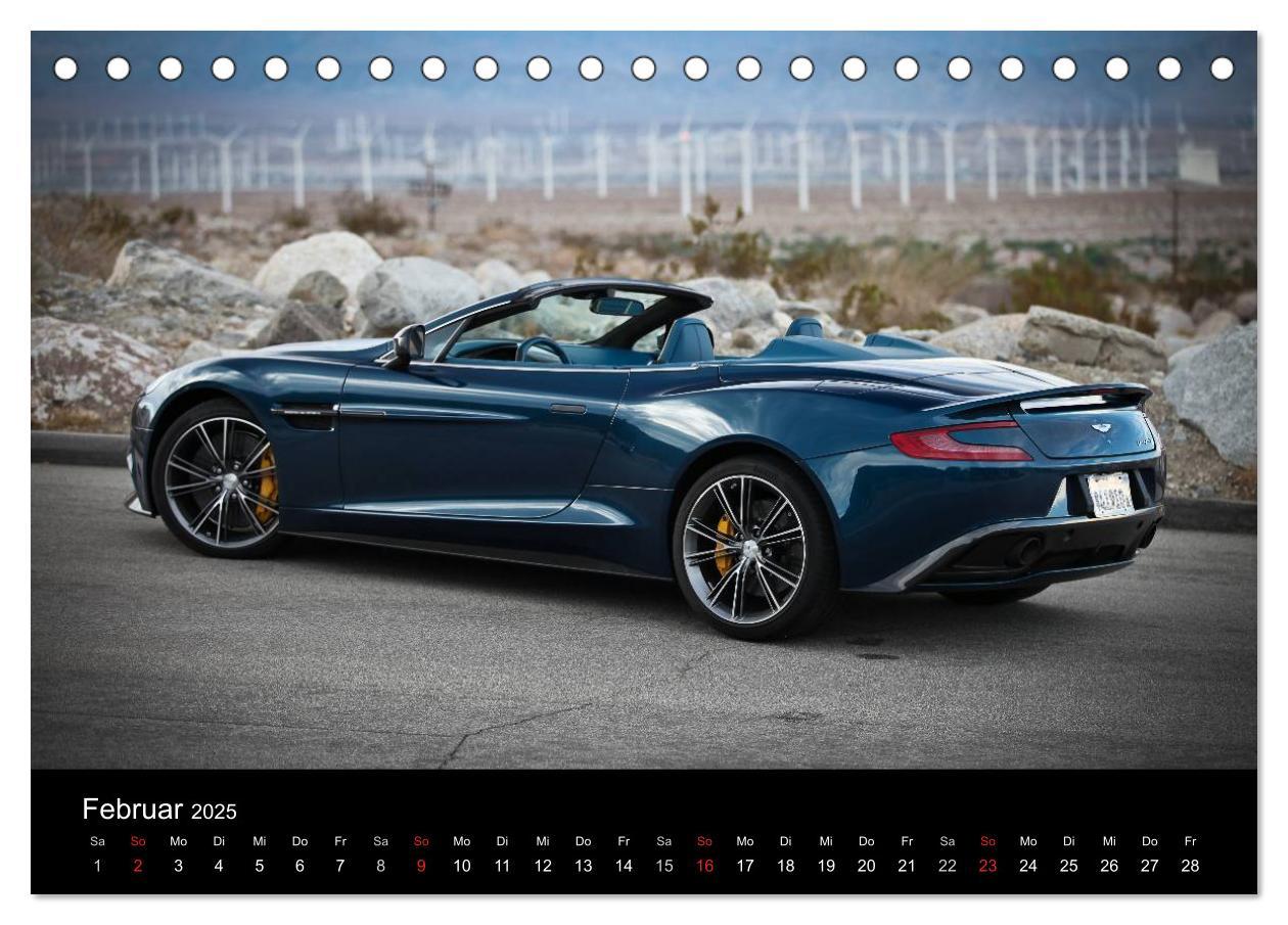 Bild: 9783435761845 | Aston Martin Vanquish Volante (Tischkalender 2025 DIN A5 quer),...