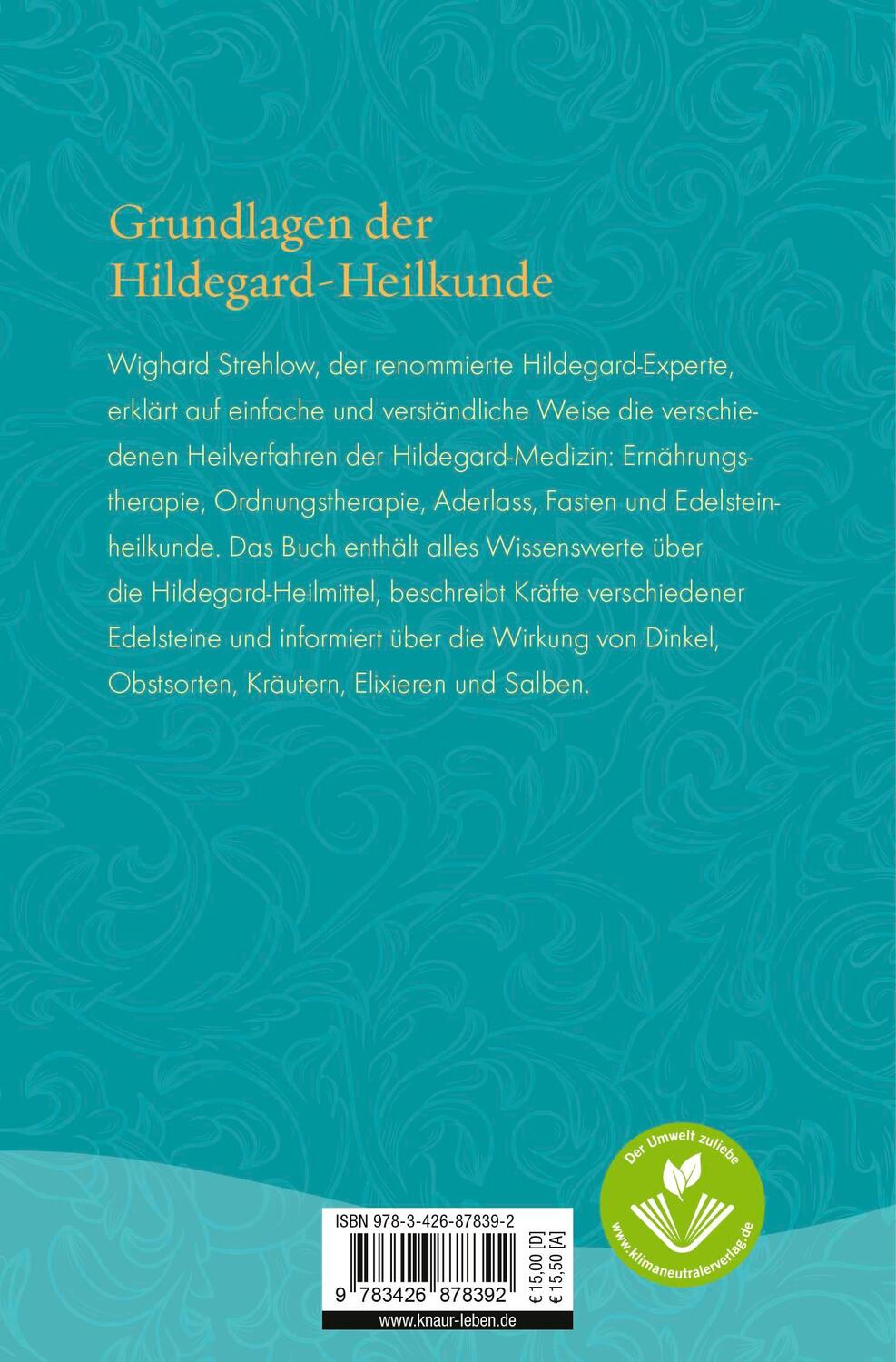 Rückseite: 9783426878392 | Hildegard-Heilkunde von A - Z | Gesund von Kopf bis Fuß | Strehlow