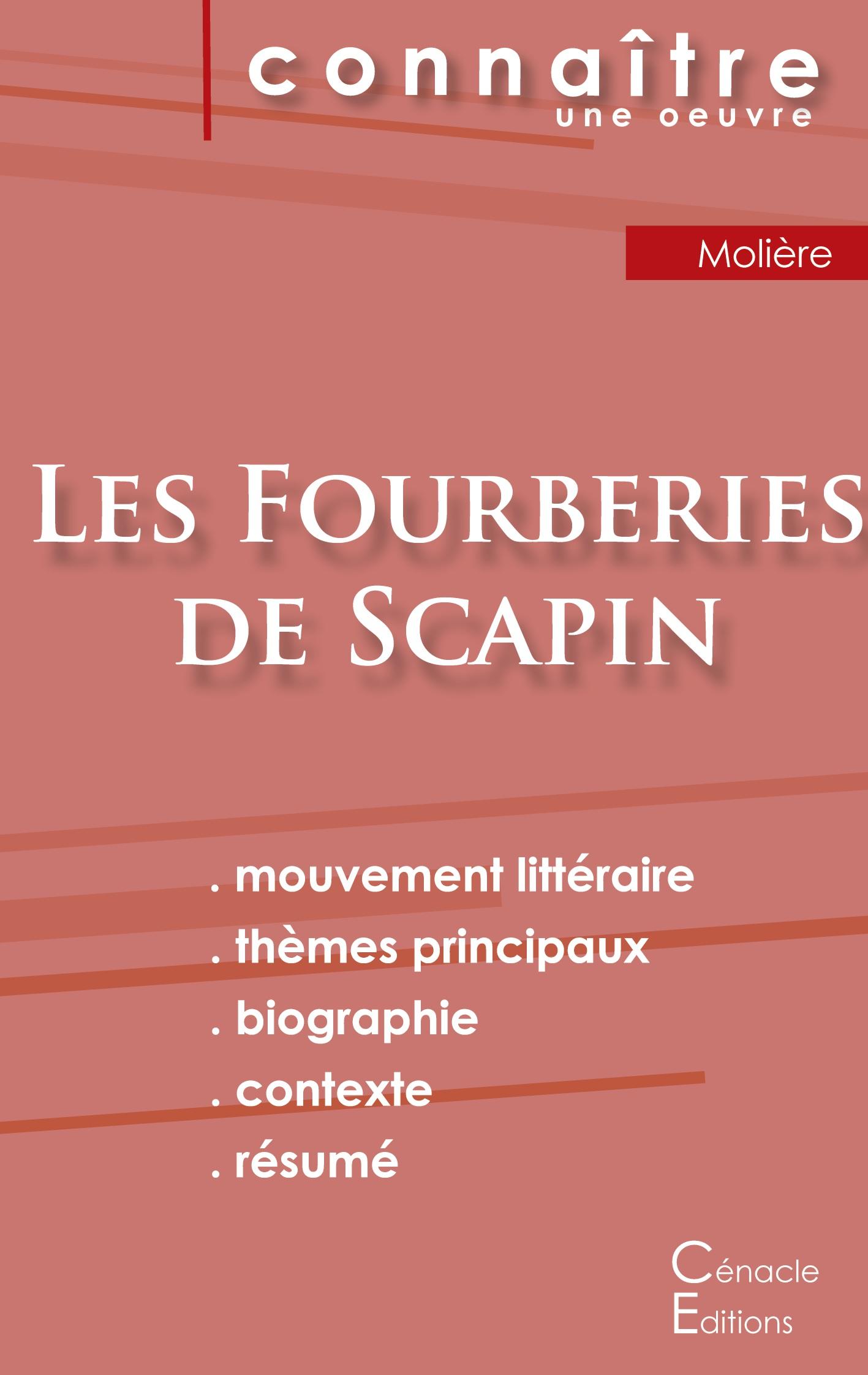 Cover: 9782367888347 | Fiche de lecture Les Fourberies de Scapin de Molière (Analyse...