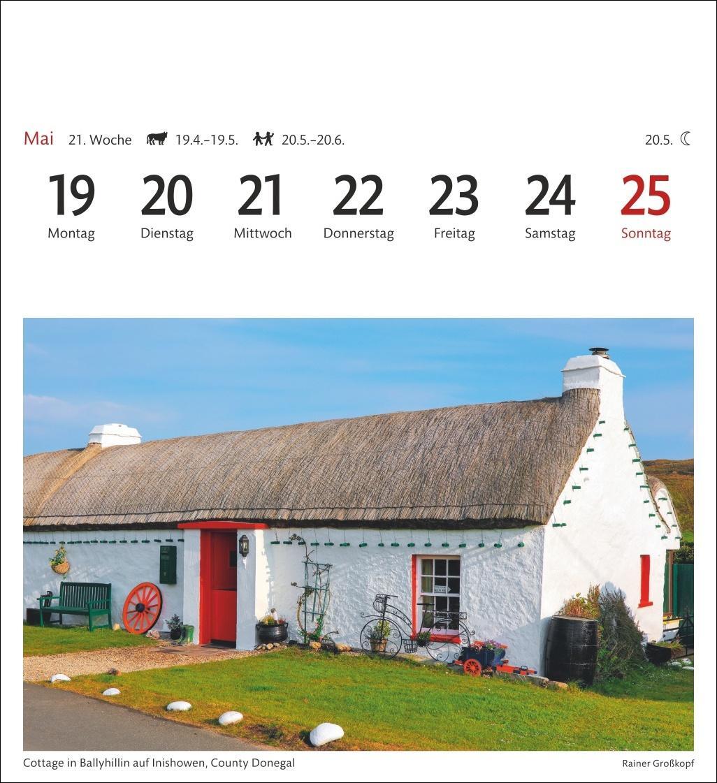 Bild: 9783840033377 | Irland Sehnsuchtskalender 2025 - Wochenkalender mit 53 Postkarten