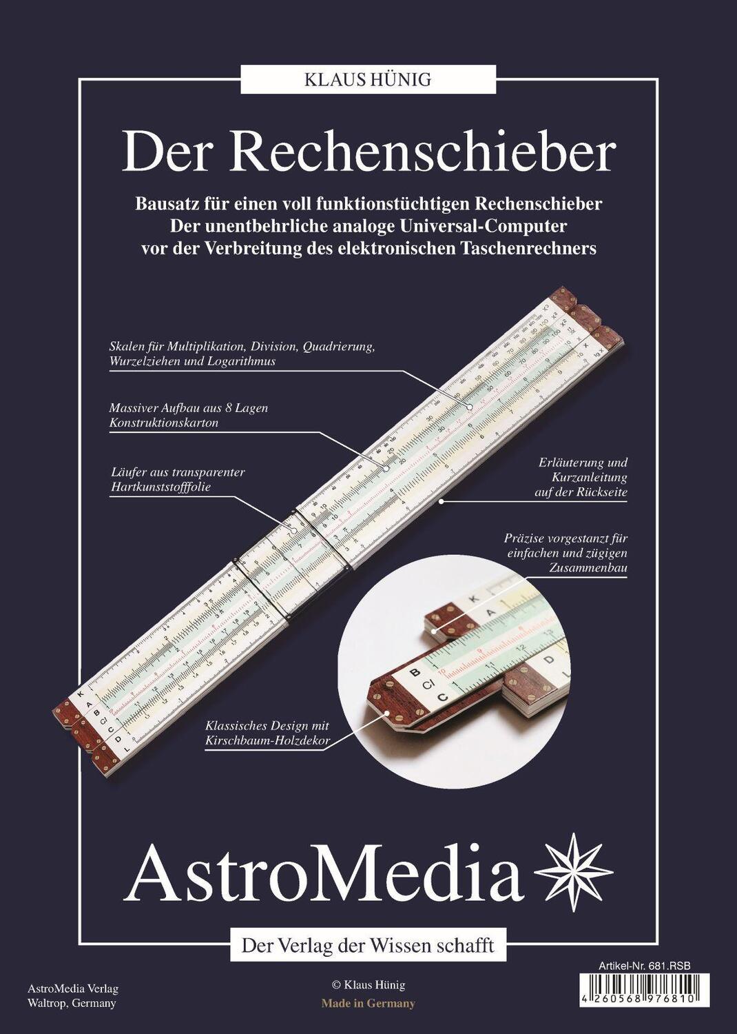 Cover: 4260568976810 | Der Rechenschieber | Klaus Hünig | Stück | Deutsch | 2020 | AstroMedia