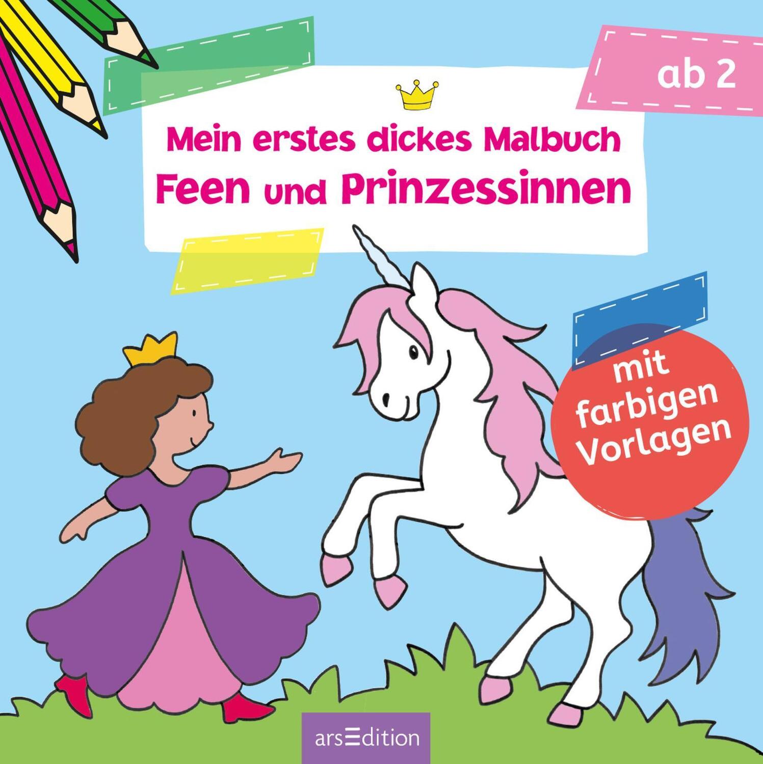 Bild: 9783845824079 | Mein erstes dickes Malbuch Feen und Prinzessinnen | Taschenbuch | 2018