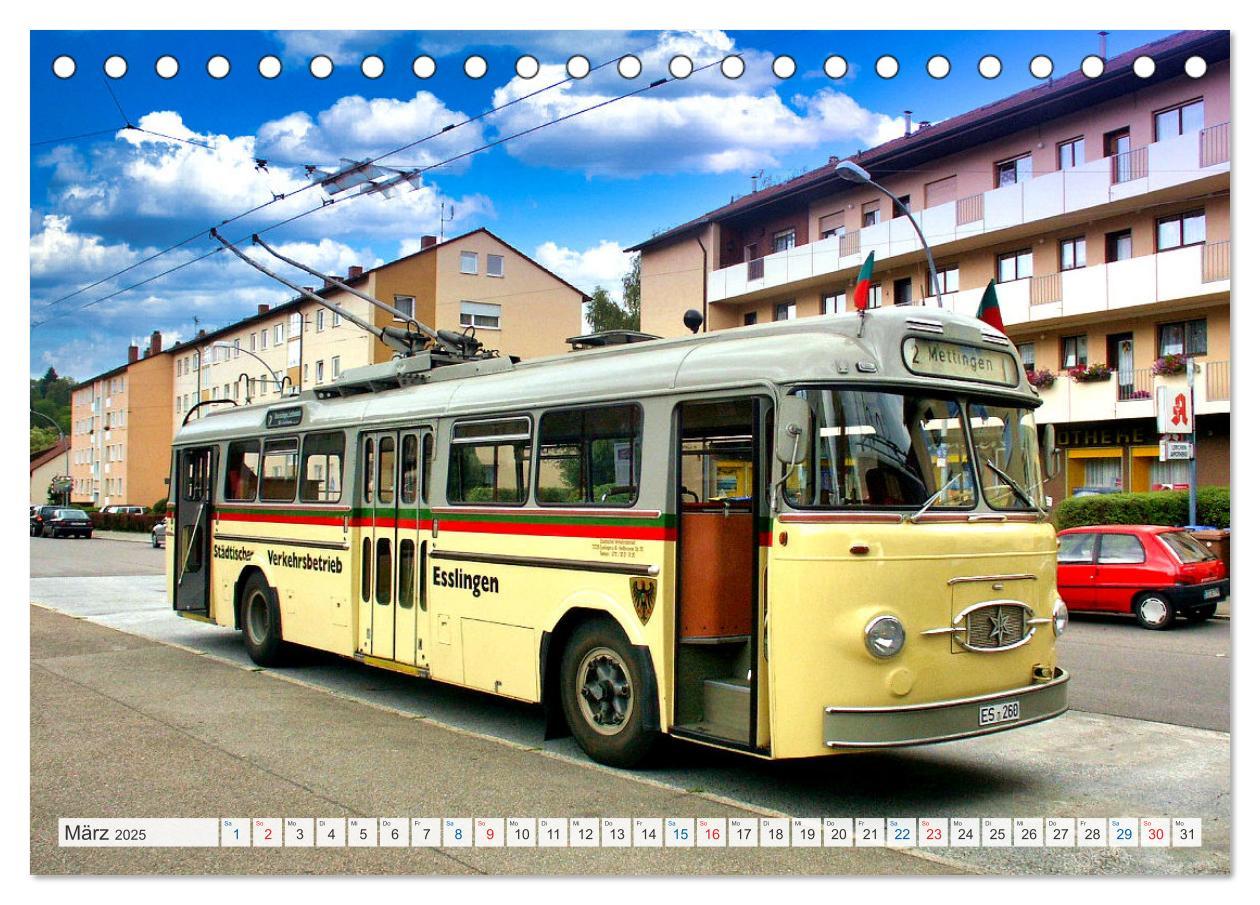 Bild: 9783383898495 | Historische und moderne Busse (Tischkalender 2025 DIN A5 quer),...