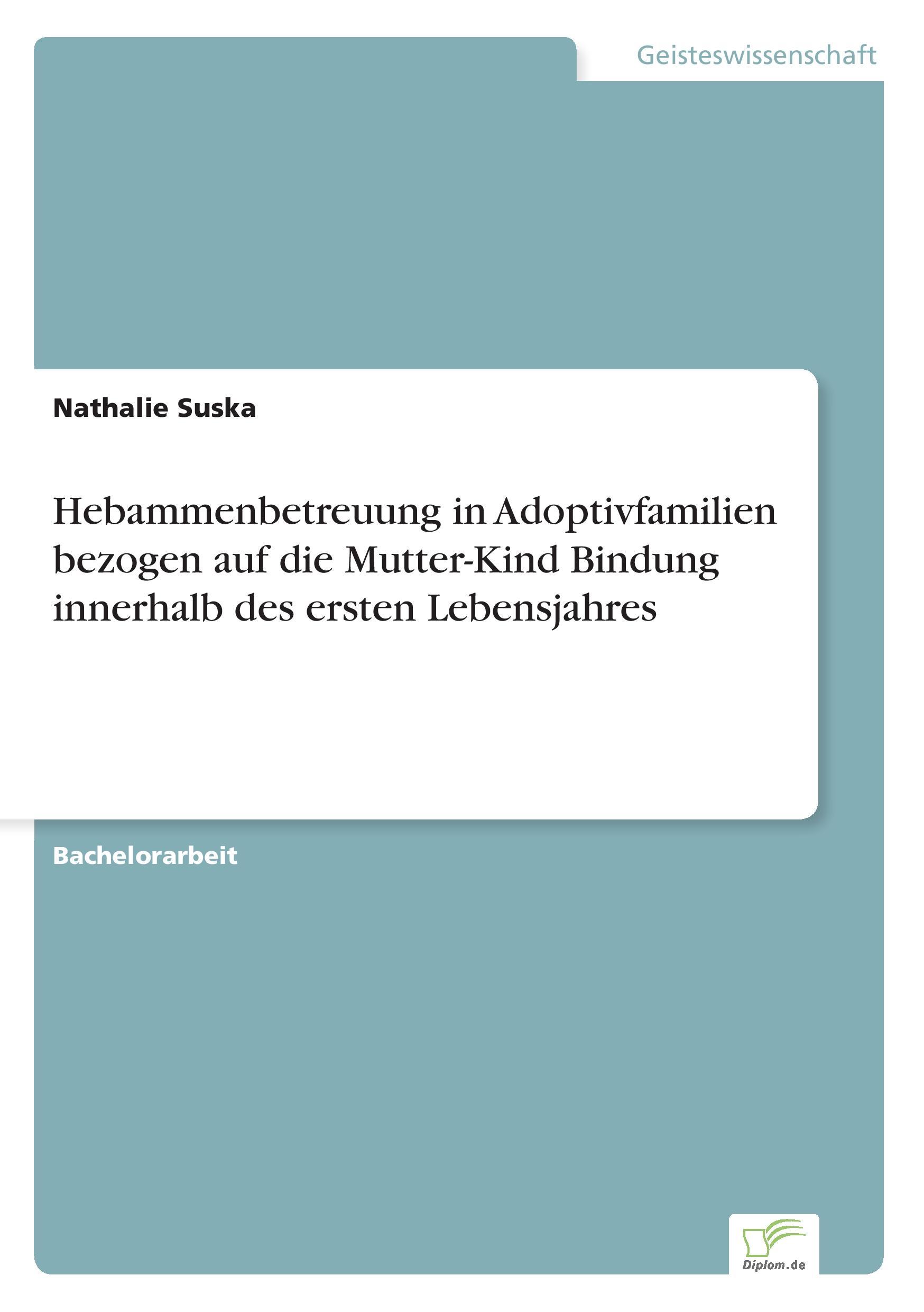 Cover: 9783956367175 | Hebammenbetreuung in Adoptivfamilien bezogen auf die Mutter-Kind...