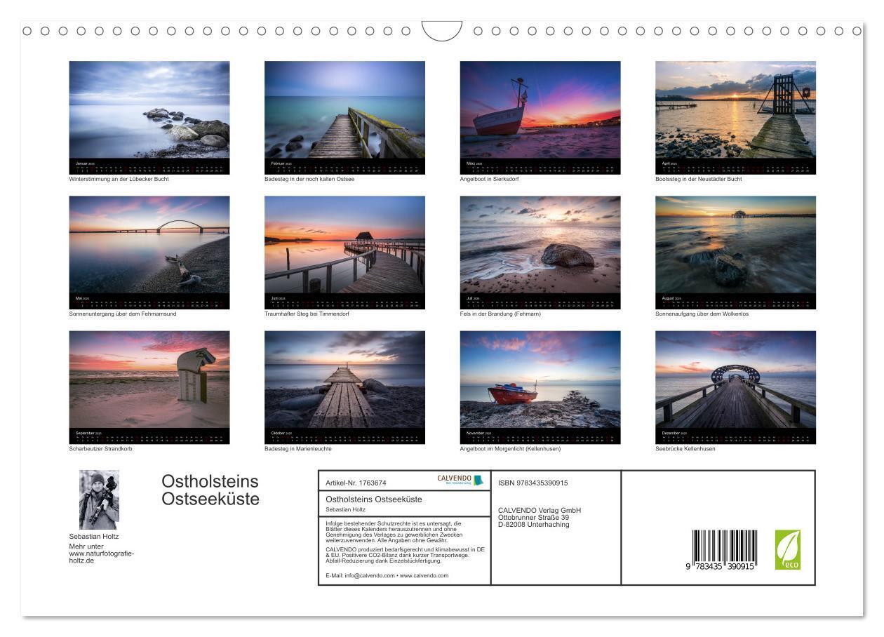 Bild: 9783435390915 | Ostholsteins Ostseeküste (Wandkalender 2025 DIN A3 quer), CALVENDO...