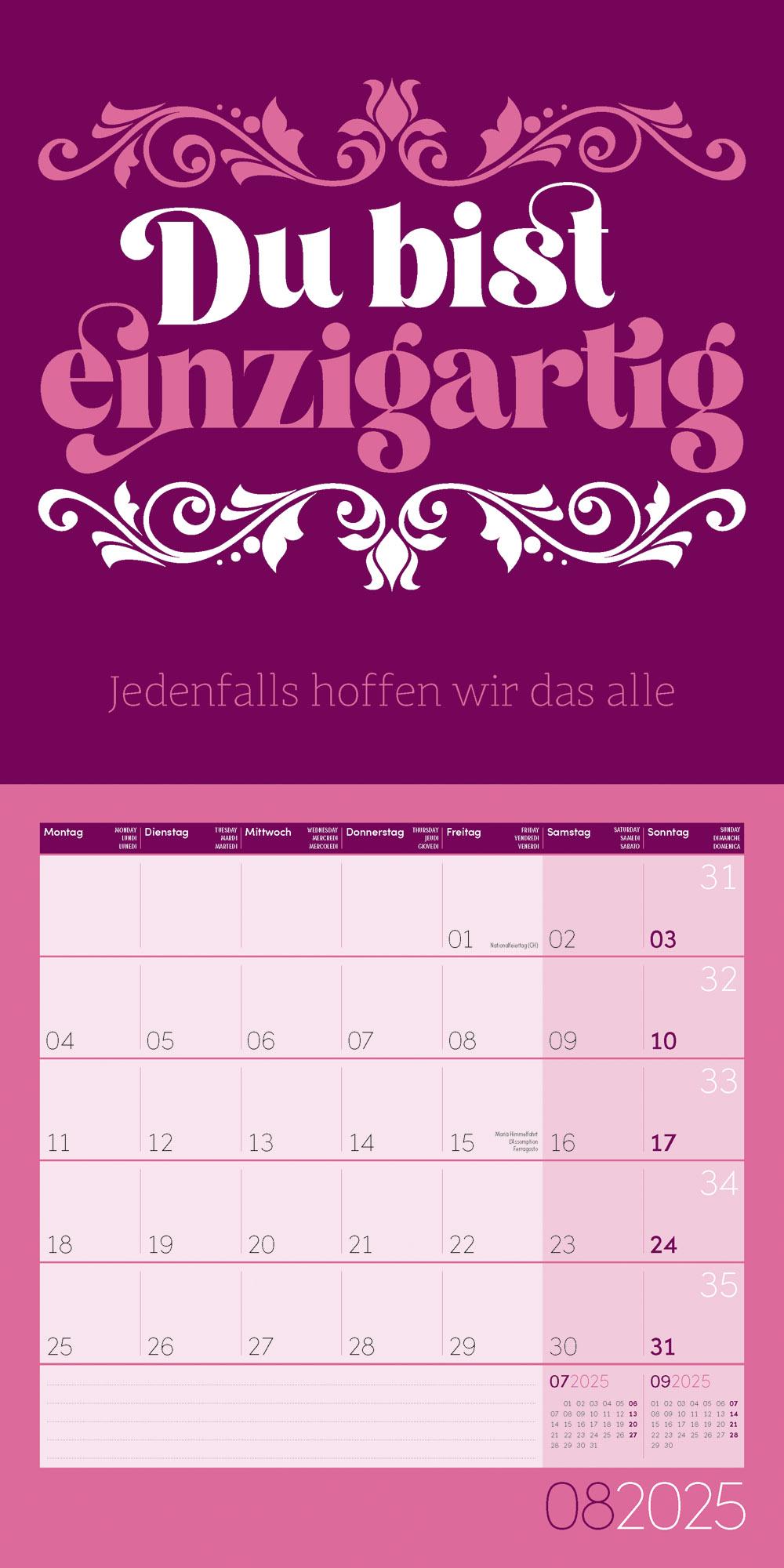 Bild: 9783838445342 | Einspruch Kalender 2025 - 30x30 | Ackermann Kunstverlag | Kalender