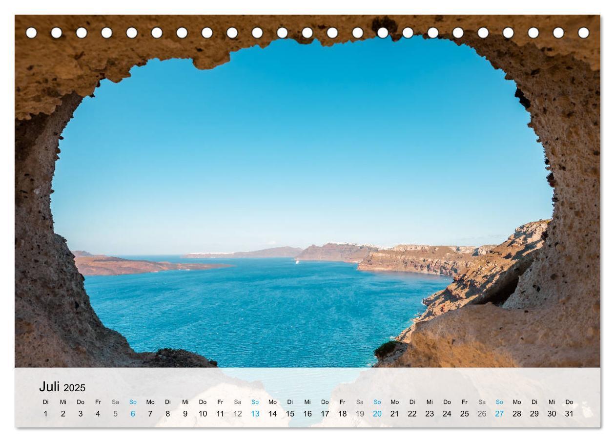 Bild: 9783435107803 | Santorini - Die malerische Kykladeninsel (Tischkalender 2025 DIN A5...