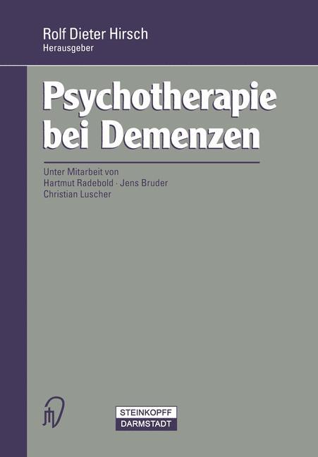 Cover: 9783798509757 | Psychotherapie bei Demenzen | Rolf Hirsch | Taschenbuch | Paperback