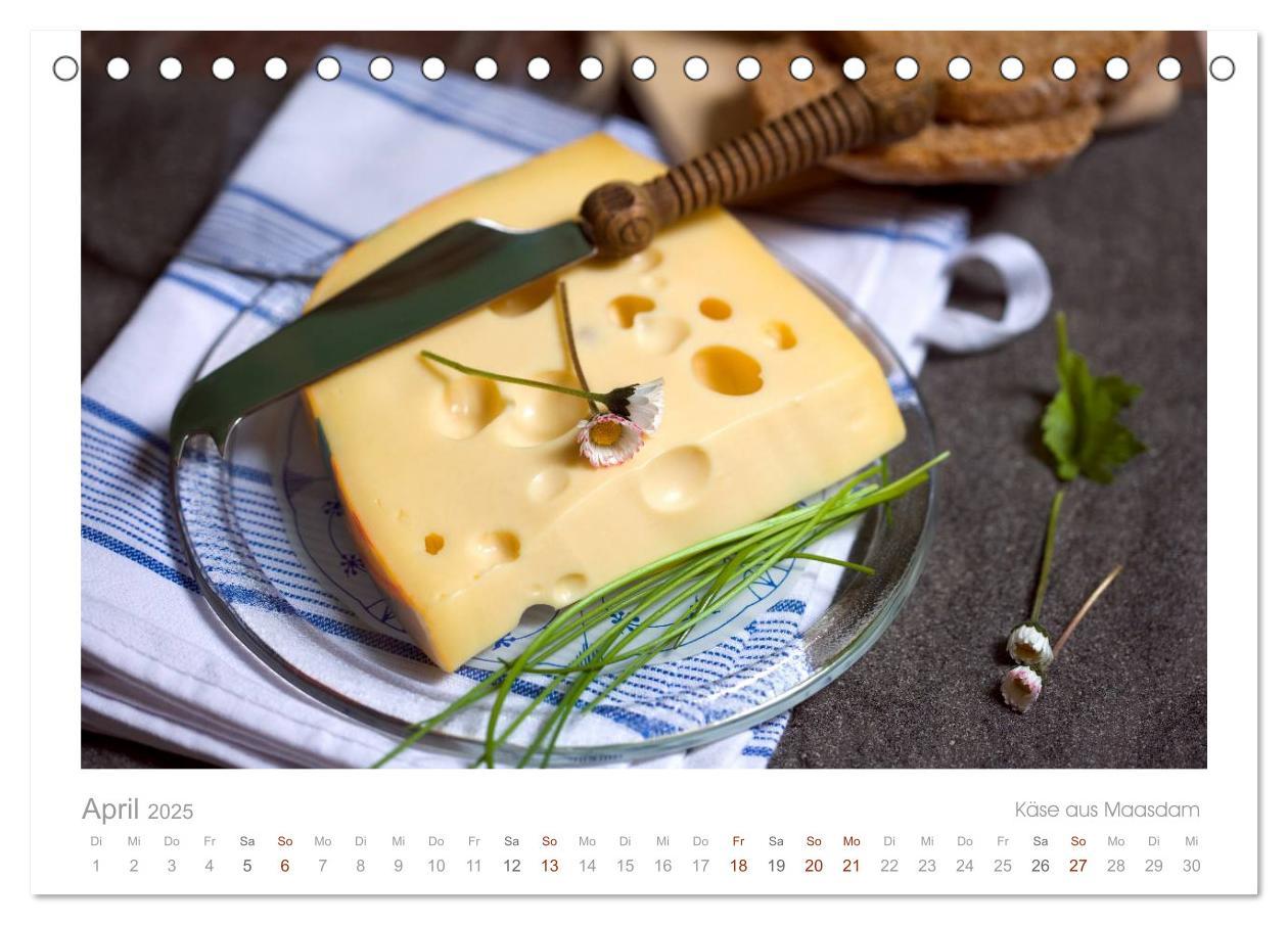 Bild: 9783435627226 | Der Käsekalender Edel und lecker (Tischkalender 2025 DIN A5 quer),...