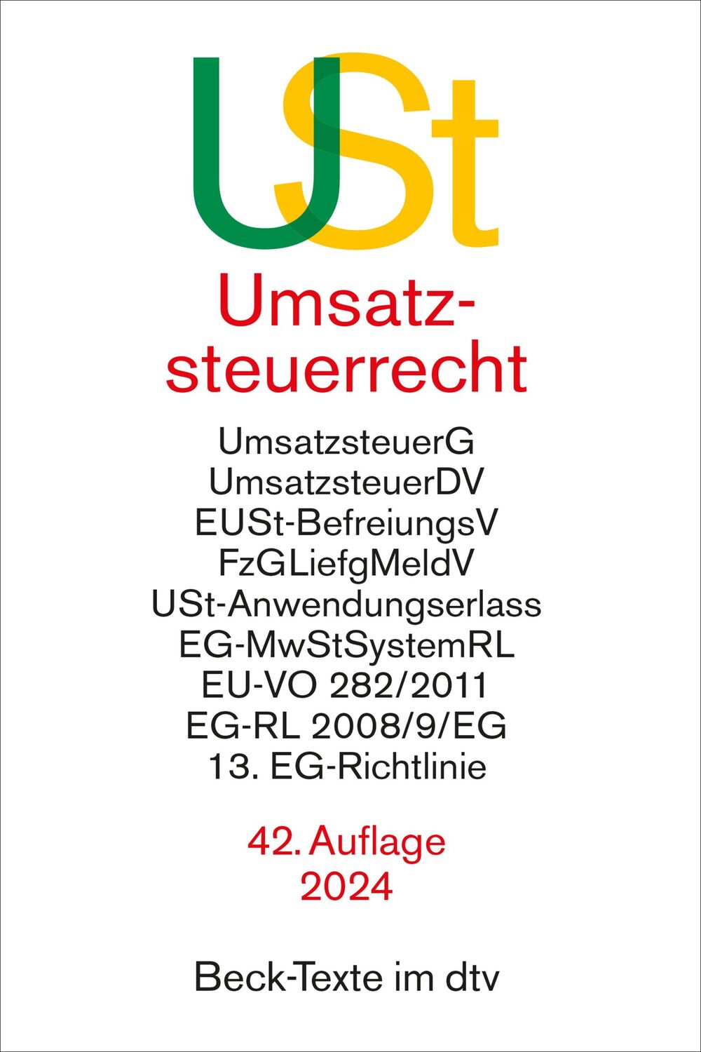 Cover: 9783423532181 | Umsatzsteuerrecht | Taschenbuch | dtv-Taschenbücher Beck Texte | 2024