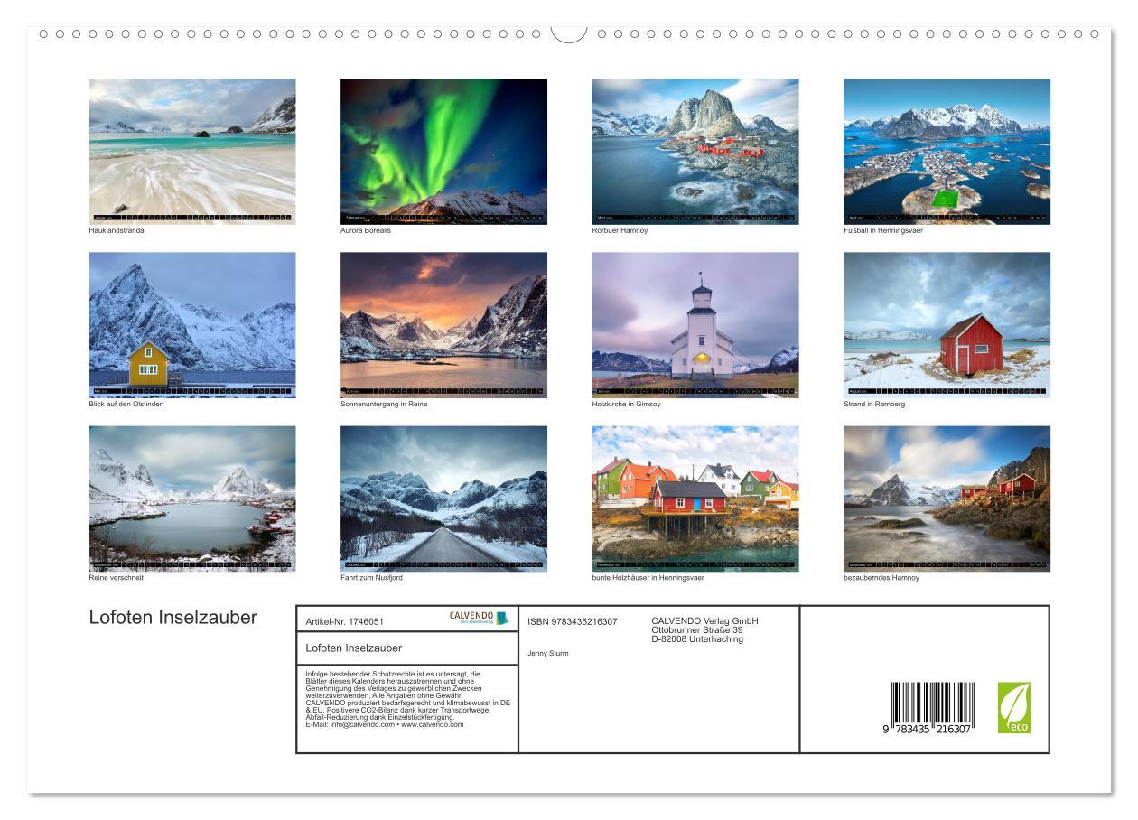 Bild: 9783435216307 | Lofoten Inselzauber (hochwertiger Premium Wandkalender 2025 DIN A2...