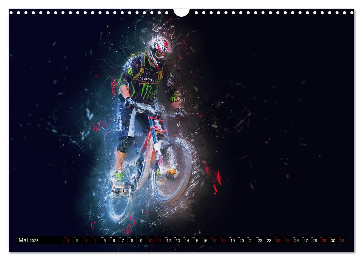 Bild: 9783435432646 | Downhill Explosion (Wandkalender 2025 DIN A3 quer), CALVENDO...