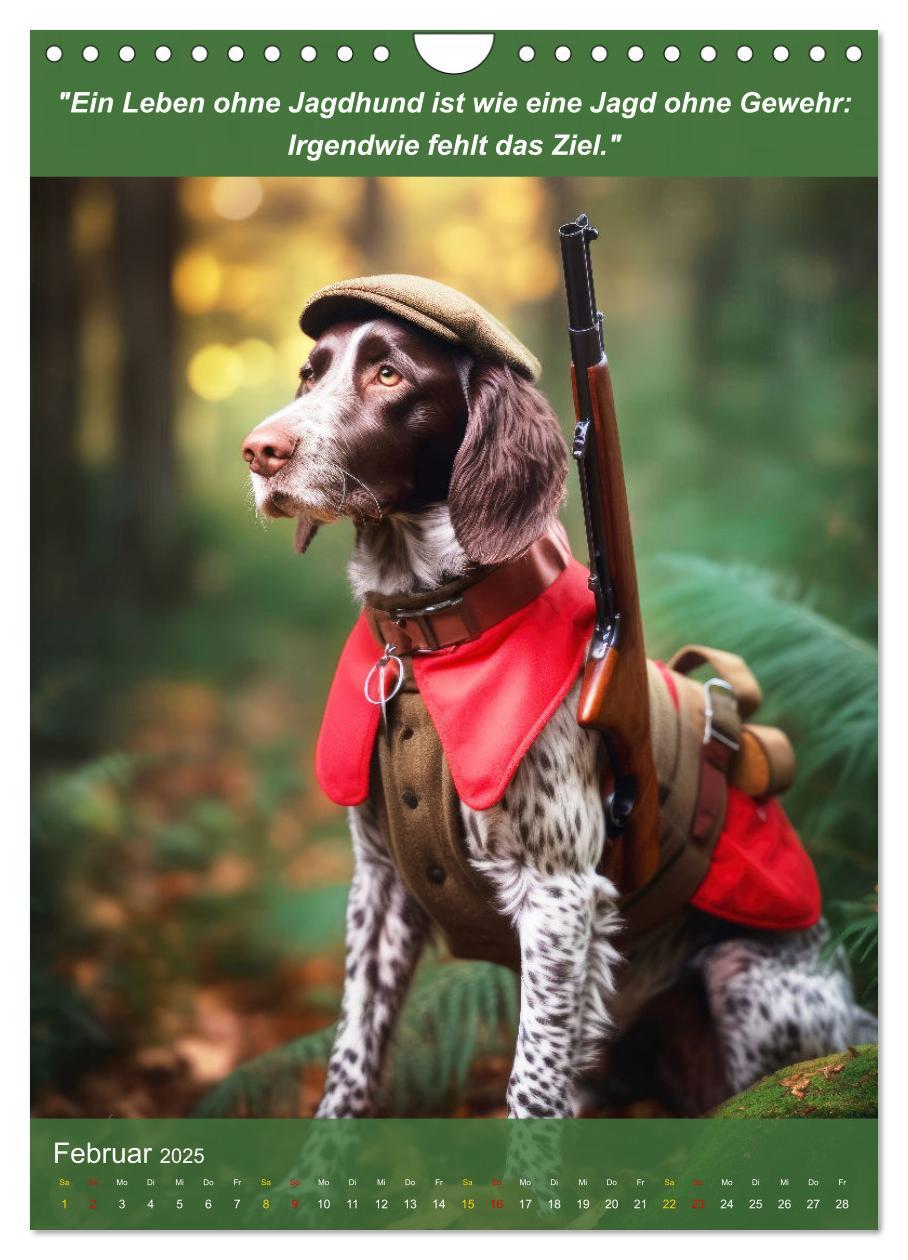 Bild: 9783435967759 | Lustige Jagdhunde mit Jägerlatein (Wandkalender 2025 DIN A4 hoch),...