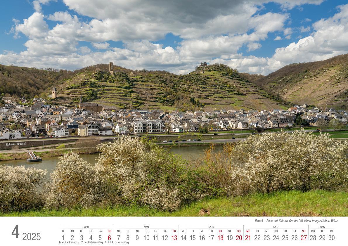 Bild: 9783965352179 | Die Mosel von Trier bis Koblenz 2025 Bildkalender A3 Spiralbindung