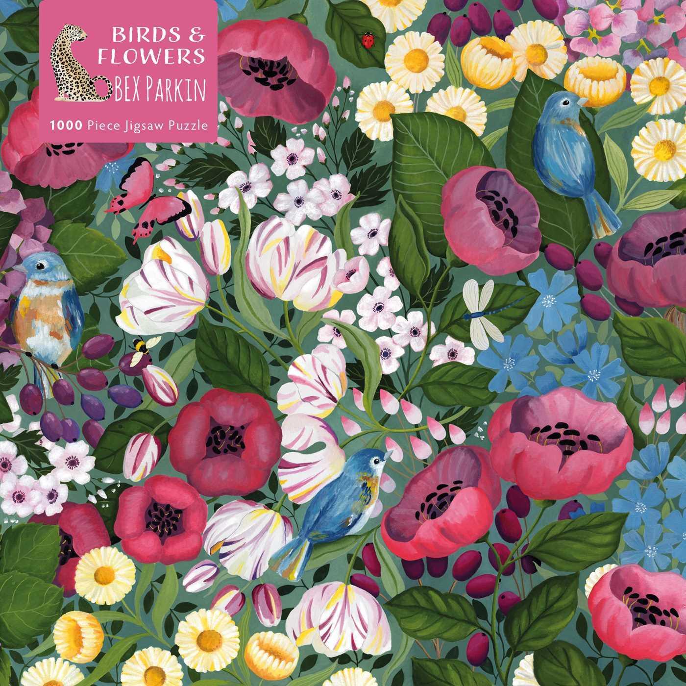 Cover: 9781839644955 | Adult Jigsaw Puzzle Bex Parkin: Birds &amp; Flowers | Publishing | Stück