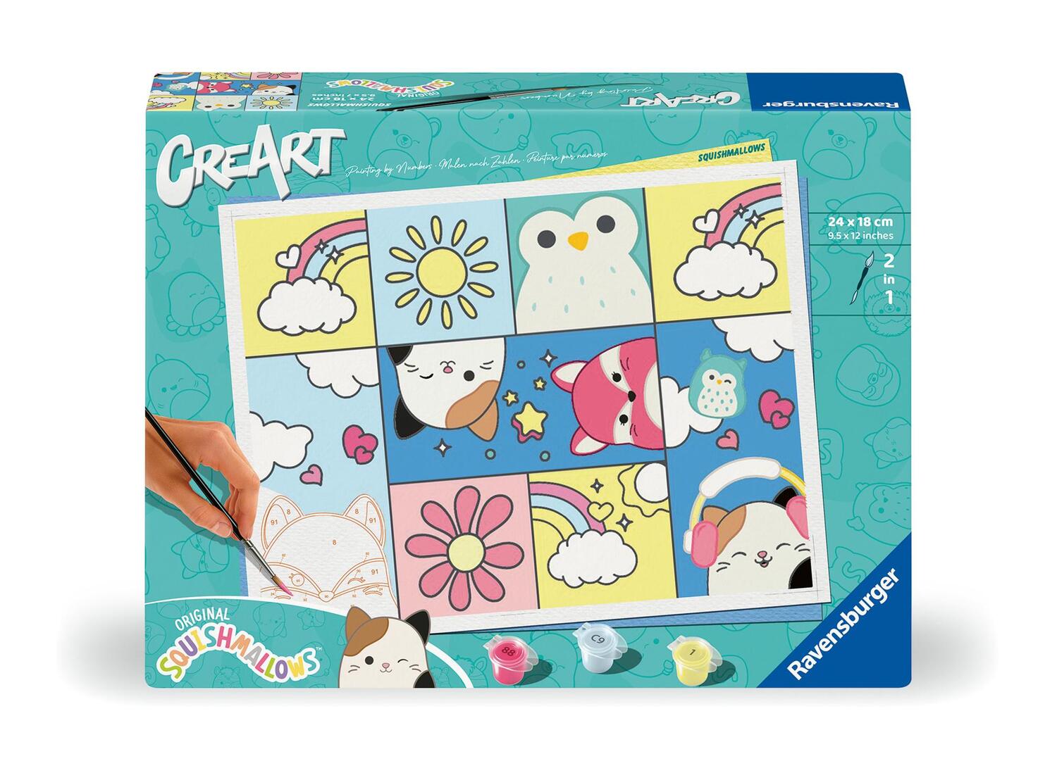 Cover: 4005556237272 | Ravensburger CreArt - Malen nach Zahlen 23727 - Squishmallows - ab...