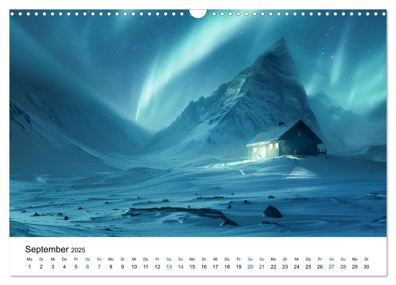 Bild: 9783383813665 | Aurora Borealis - Der Zauber der Nordlichter (Wandkalender 2025 DIN...