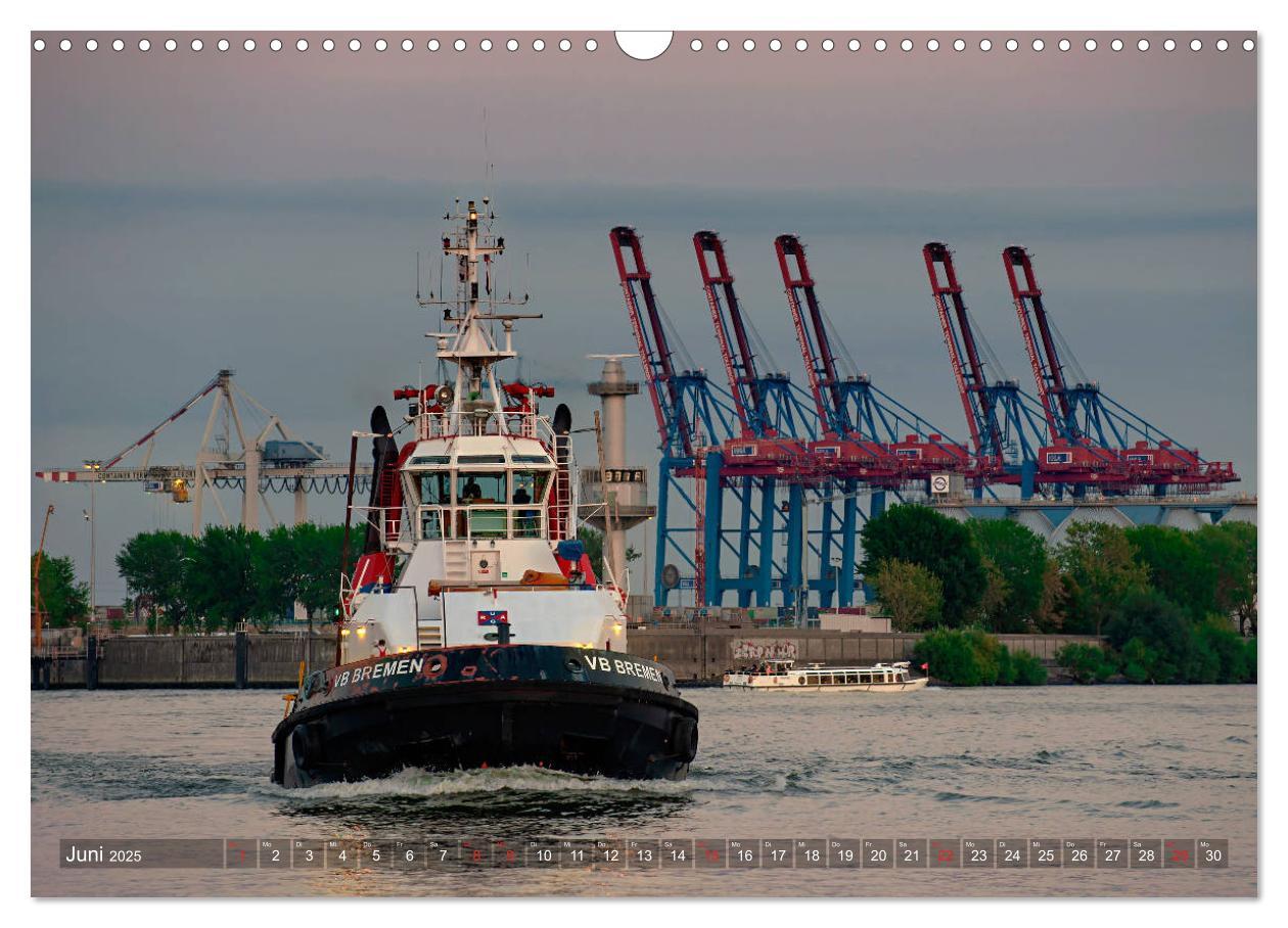 Bild: 9783435293544 | Hamburg Hafen (Wandkalender 2025 DIN A3 quer), CALVENDO Monatskalender