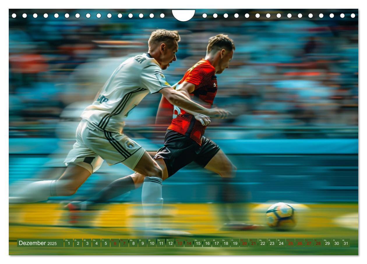 Bild: 9783457138182 | Fußball - Dynamik am Ball (Wandkalender 2025 DIN A4 quer), CALVENDO...