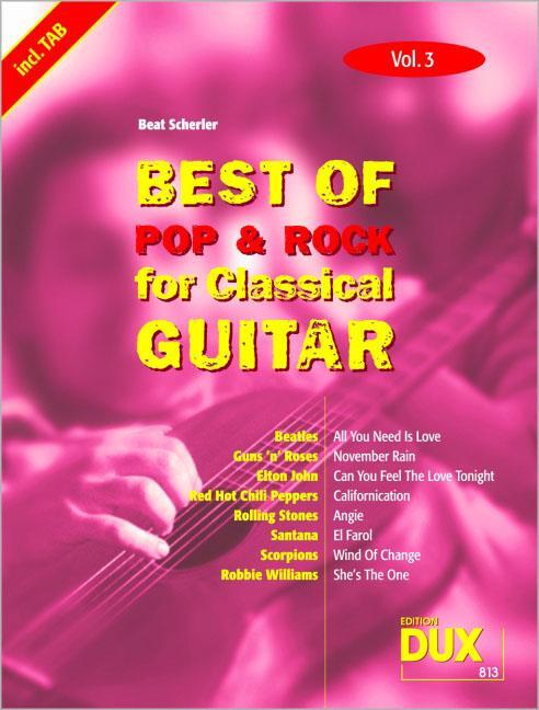 Cover: 9783934958807 | Best of Pop &amp; Rock for Classical Guitar Vol. 3 | Beat Scherler | 52 S.