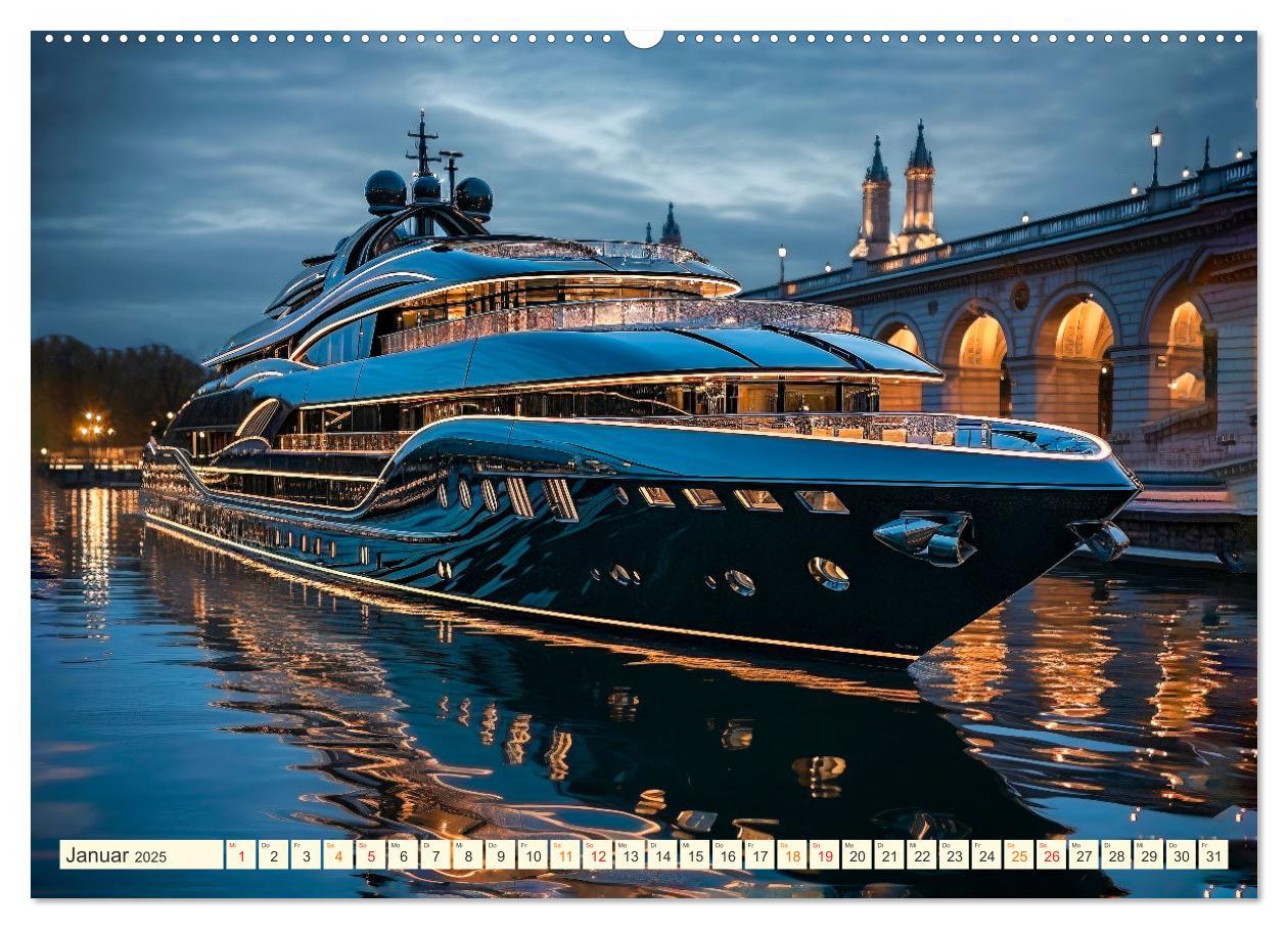 Bild: 9783383886508 | Mega Yachten Fantasien (Wandkalender 2025 DIN A2 quer), CALVENDO...