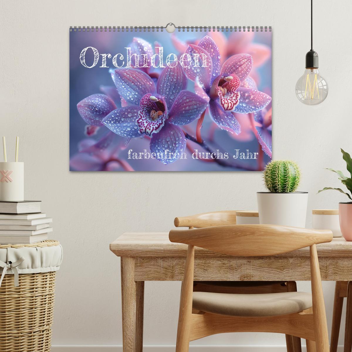 Bild: 9783457165126 | Orchideen - farbenfroh durchs Jahr (Wandkalender 2025 DIN A3 quer),...