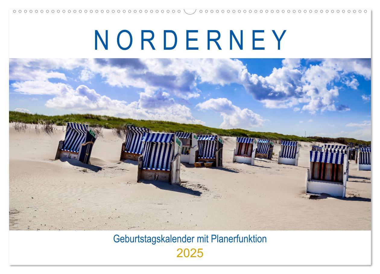 Cover: 9783435343027 | NORDERNEY Geburtstagskalender mit Planerfunktion (Wandkalender 2025...