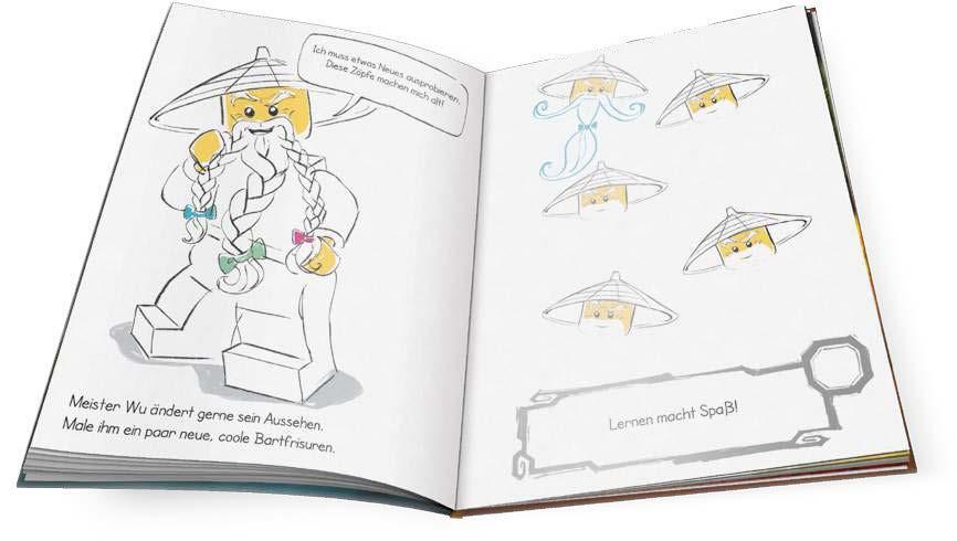 Bild: 9783946097693 | LEGO® NINJAGO(TM) Wer ist dein Held? | Ein Riesen-Rätselmalspaß | Buch