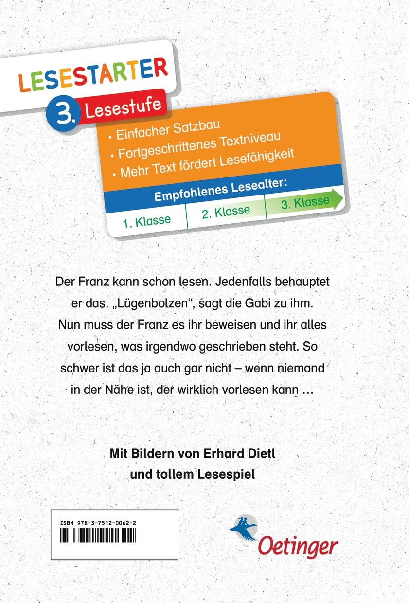 Rückseite: 9783751200622 | Neues vom Franz | Lesestarter. 3. Lesestufe | Christine Nöstlinger