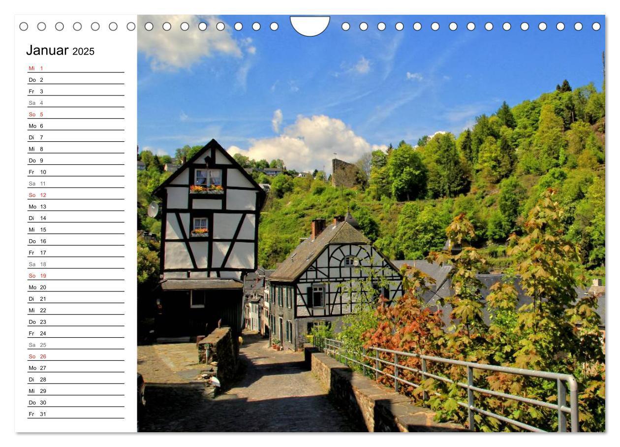 Bild: 9783435543090 | Eine Perle in der Eifel - Monschau (Wandkalender 2025 DIN A4 quer),...