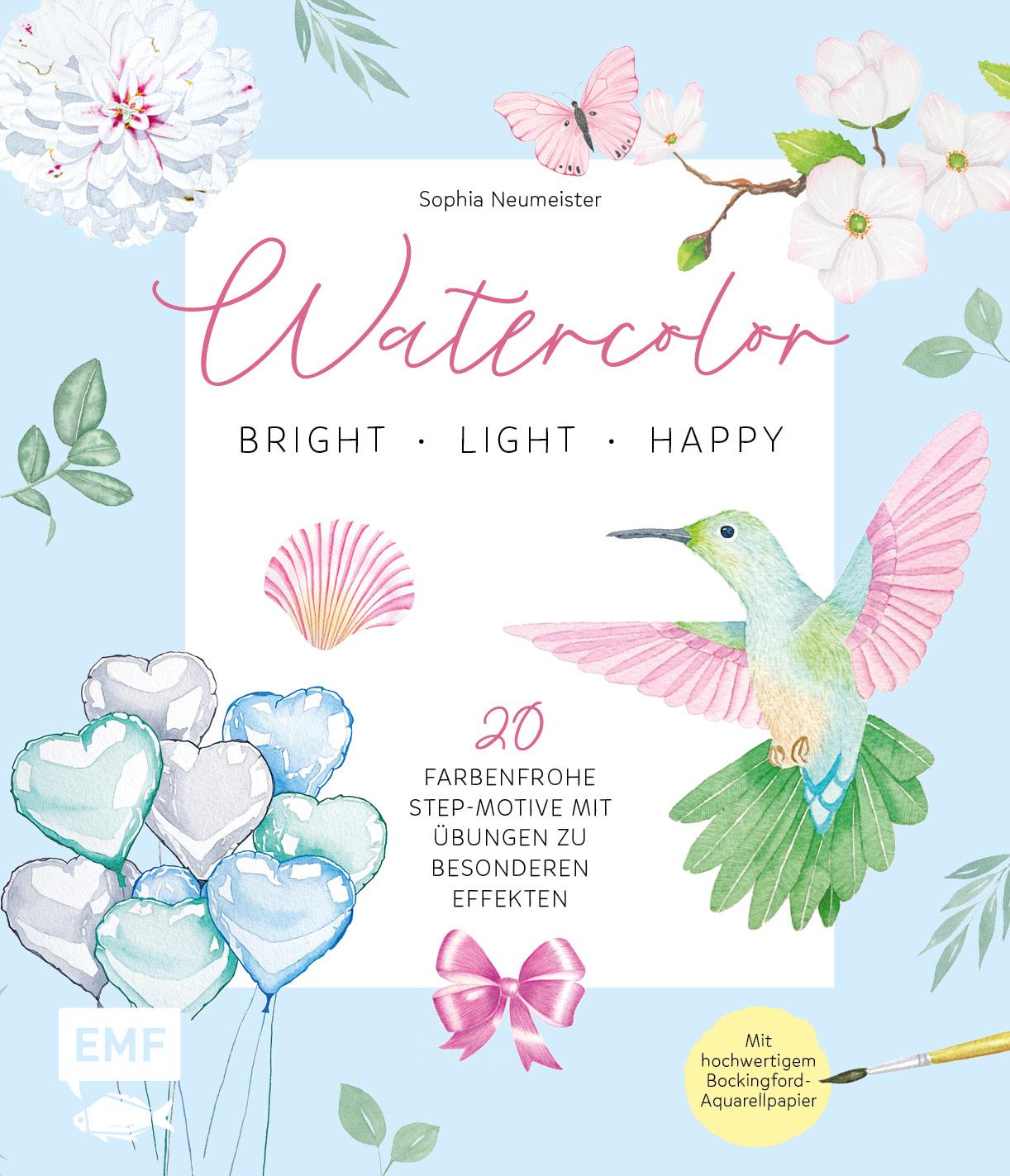 Cover: 9783745916072 | Watercolor - bright, light &amp; happy! | Sophia Neumeister | Buch | 2023